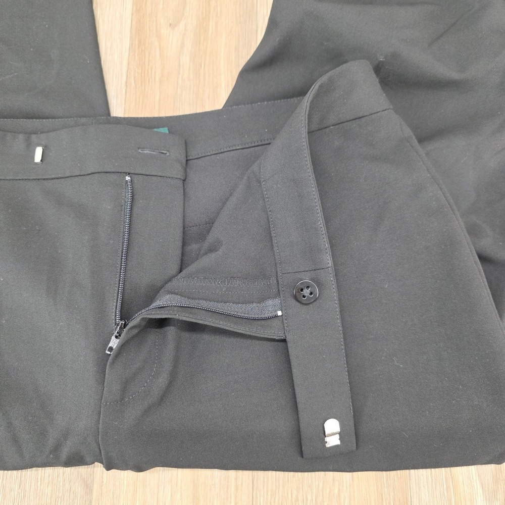 LAUREN‎ Ralph Lauren Womens Black Flat Front Dress Pants Size 10 - Picture 8 of 9